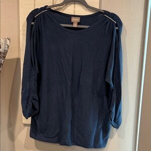 Chico's Deep Blue Long Sleeve Top